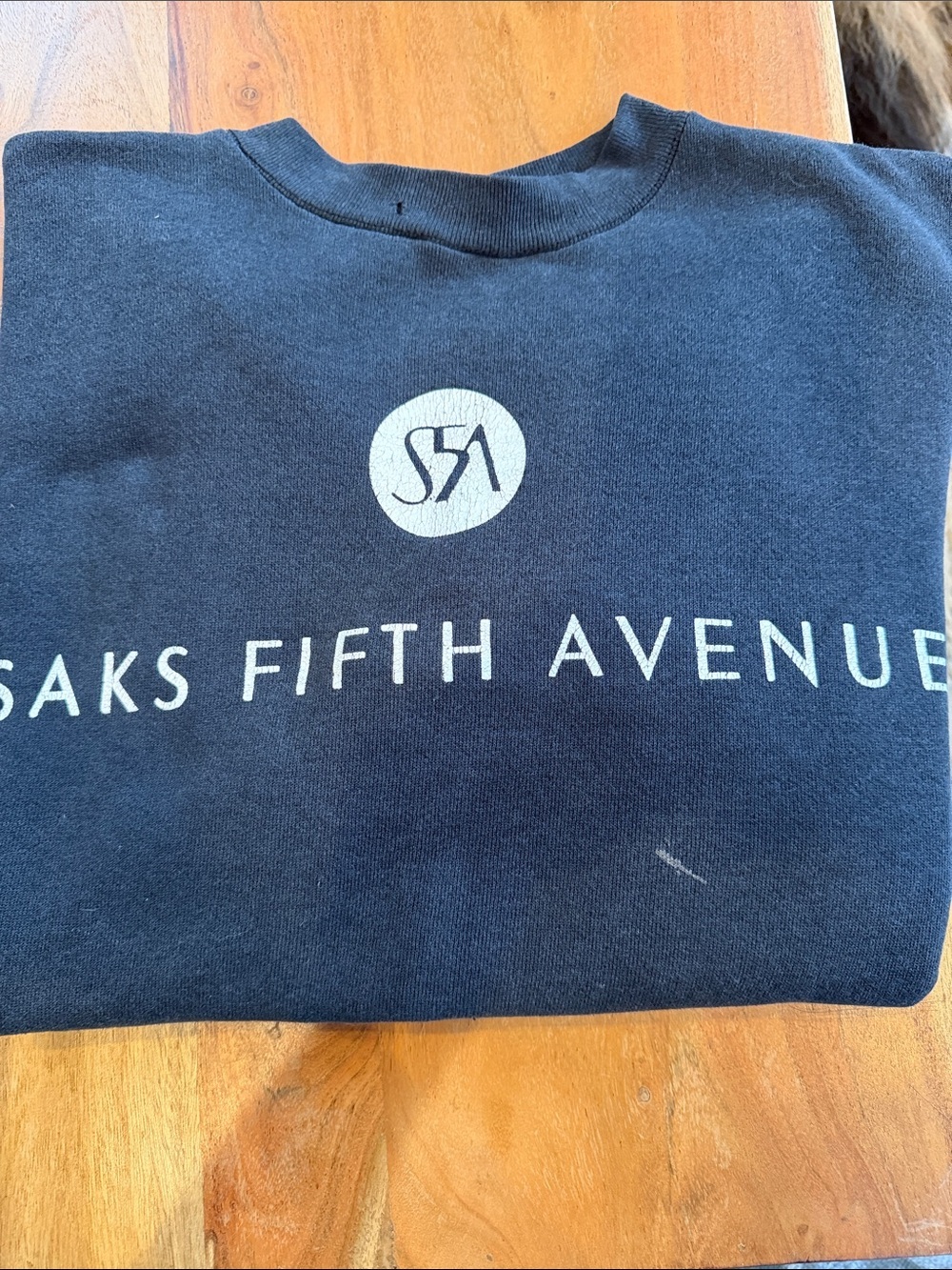 Vintage 80s Saks Fifth Avenue Logo Crewneck